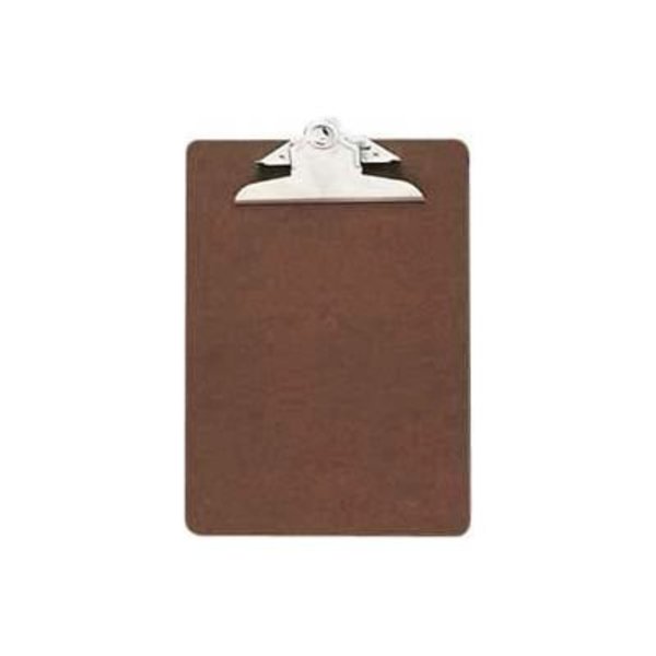 Officemate International Officemate® Hardboard Clipboard, 6" x 9", Brown 83103